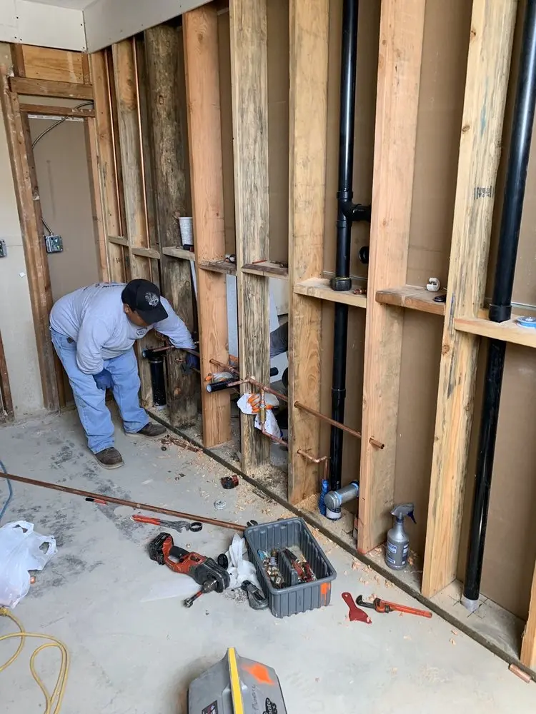 Commercial rough-in plumbing for Water Heater Replacement in Lake Station